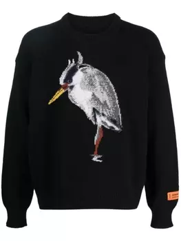 Heron Preston джемпер вязки интарсия, черный