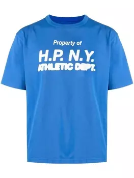 Heron Preston футболка с надписью, синий