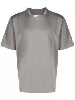 Heron Preston футболка с нашивкой-логотипом, серый