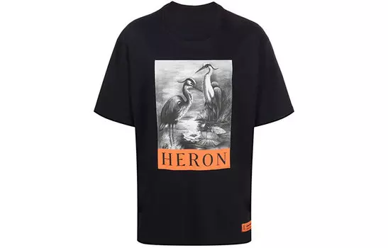 HERON PRESTON Мужская футболка, Черный