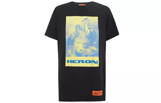 HERON PRESTON Мужская футболка, Черный