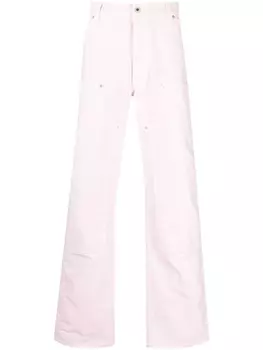 Heron Preston прямые брюки Carpenter, розовый