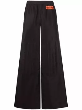 Heron Preston широкие брюки с нашивкой-логотипом, черный