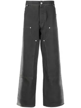 Heron Preston широкие джинсы, серый