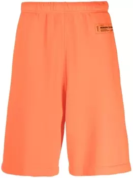 Heron Preston спортивные шорты из переработанного хлопка, оранжевый