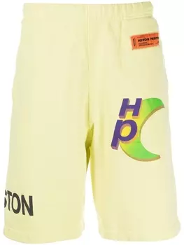 Heron Preston спортивные шорты с логотипом, желтый