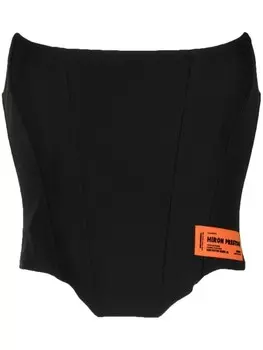 Heron Preston структурированный топ, черный