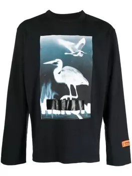 Heron Preston толстовка с графичным принтом, черный