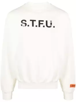 Heron Preston толстовка с графичным принтом, нейтральный цвет