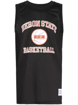 Heron Preston топ с графичным принтом, черный