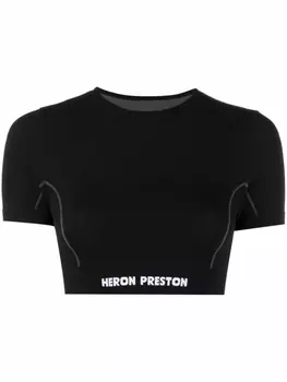 Heron Preston укороченная спортивная футболка, черный