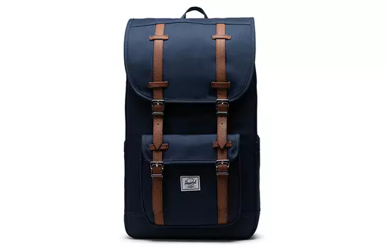 Herschel Новый улучшенный экологичный рюкзак из переработанной ткани унисекс синего цвета