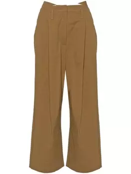 HERSKIND брюки Carl со складками, нейтральный цвет