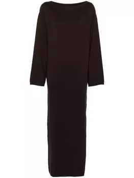 HERSKIND трикотажное платье макси Isabella, коричневый
