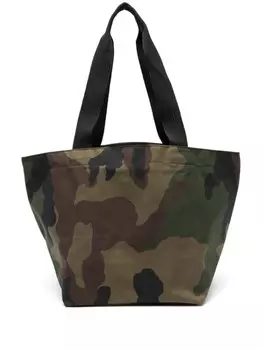 Herv Chapelier сумка-тоут с квадратным дном, зеленый