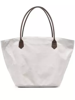 Herv Chapelier сумка-тоут с квадратным дном, нейтральный