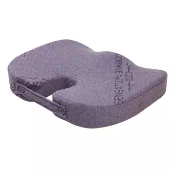 Herzberg HG-8040: Бамбуковая подушка Sensation, серый