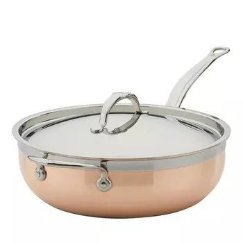 Hestan 5 Qt Медная эфирная кастрюля, коричневый