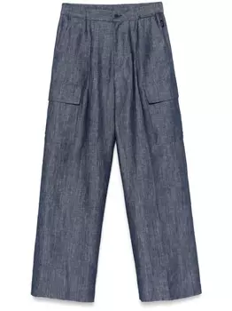 Hevo прямые брюки карго, синий