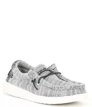 HEYDUDE Эластичные слипоны для мальчиков Yin Yang Wally (для малышей), серый