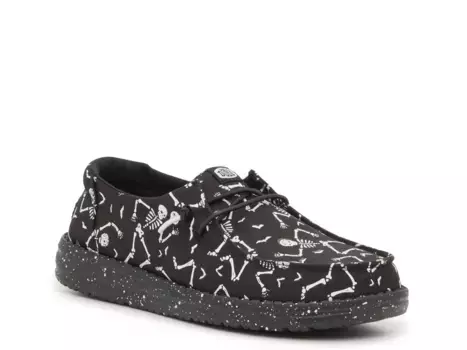 HEYDUDE Wendy Skeletons Slip-On - женские, черные/белые