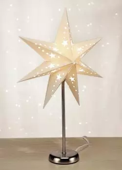 HI бумажная светящаяся звезда 76203, бежевый