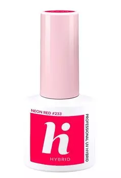 Hi Hybrid гибридный лак для ногтей, 233 Neon Red