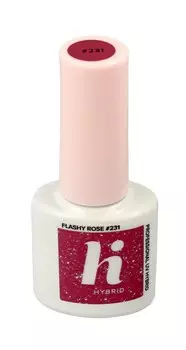 Hi Hybrid, Sparkle, гибридный лак №231 Flashy Rose, 5 мл