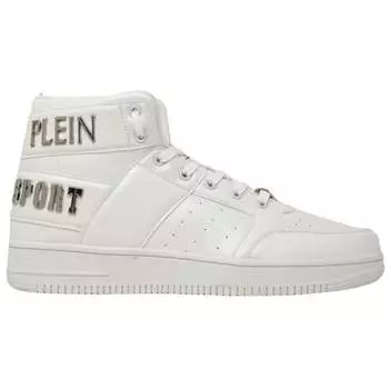 Hi Top смелые фирменные белые кроссовки Plein Sport, белый
