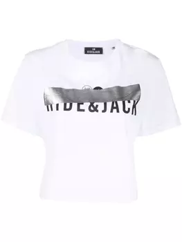 Hide&Jack футболка с логотипом, белый
