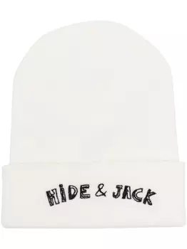 Hide&Jack шапка бини с вышитым логотипом, белый