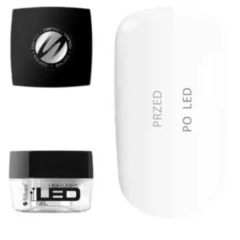 High Light Led Gel однофазный гель для ногтей средней плотности Bianco Assorted
