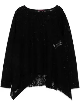 High расклешенный топ Affection, черный