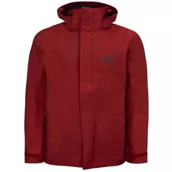 Highland мужская бордовая куртка Jack Wolfskin, красный