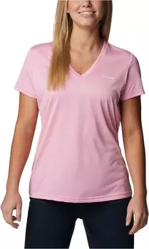 Hike с коротким рукавом и V-образным вырезом Columbia, цвет Wild Rose Heather