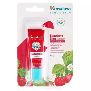 Himalaya Бальзам для губ «Клубника-блеск» 10 г, pink