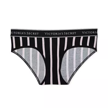 Хипхагеры Victoria's Secret Logo Cotton, черный/светло-розовый