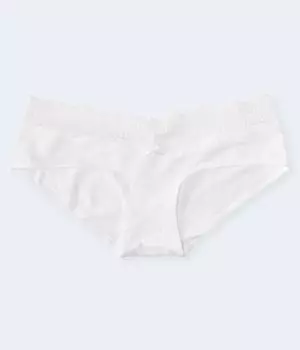 Хипстер с кружевной отделкой Aeropostale, белый