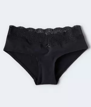 Хипстер с кружевной отделкой Aeropostale, черный