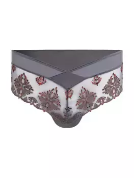 Хипстер с кружевной вышивкой Champs Elysse Chantelle, серый