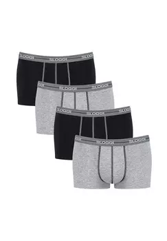 Хипстерские шорты/брюки, набор из 4 шт, старт Sloggi, цвет Grey Combination