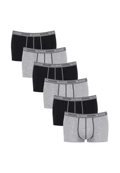 Хипстерские шорты/брюки, набор из 6 шт, начало Sloggi, цвет Grey Combination