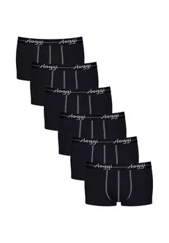 Хипстерские шорты/брюки, набор из 6 шт, начало Sloggi, черный