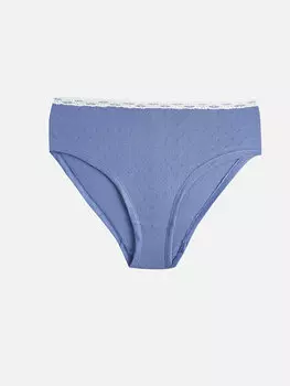 Хипстерские трусики с кружевными деталями LCW DREAM, сизый