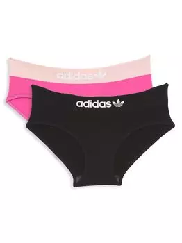 Хипстерские трусы Adidas Intimates, 2 шт. adidas, черный