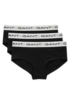 Хипстерское бикини, 3 пары Gant, черный