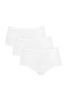 Хипстерское бикини - 3 пары Sloggi, белый