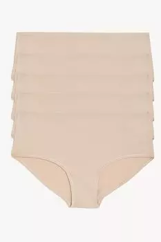 Хипстерское бикини - 5 пар Marks & Spencer, бежевый