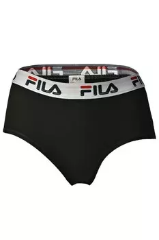 Хипстерское бикини с логотипами на талии Fila, черный