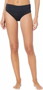 Хипстеры Beach Club Solid с широкими гофрированными полосками и полосками LAUREN Ralph Lauren, черный